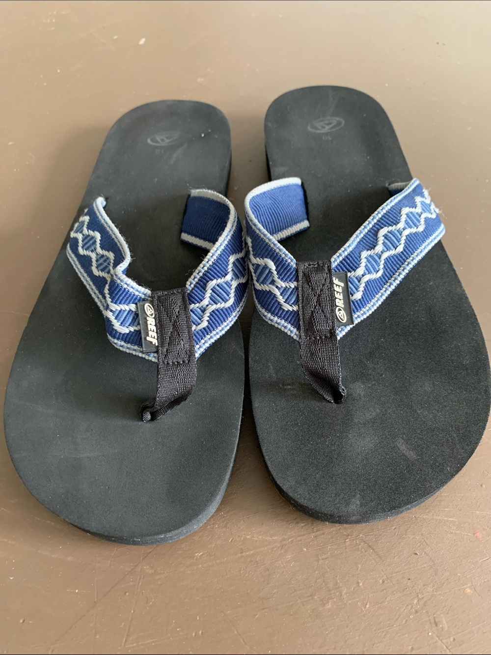 Reef Men's Sandals Smoothy Flip Flops, Vintage Blue, 10